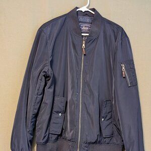 G.H. Bass & Co. Navy Blue Men's Bomber Jacket